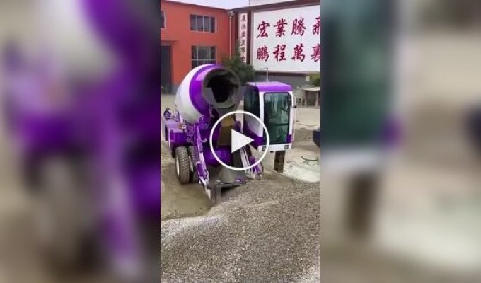Chinese version of concrete mixer and grader