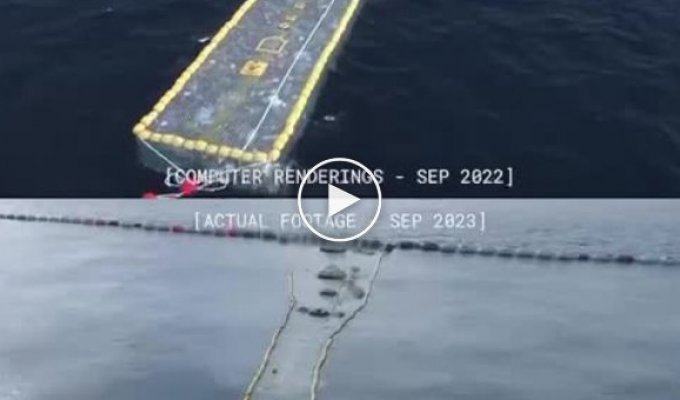 Компания The Ocean Cleanup показала технологию очистки мирового океана