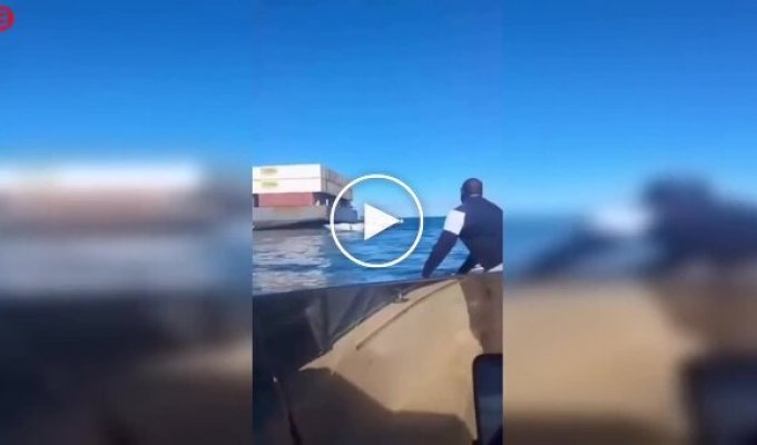 Грузовое судно село на мель, и местные бросились «спасать» товар