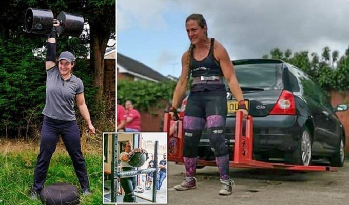 Самая сильная женщина Британии набралась сил на бургерах (15 фото)