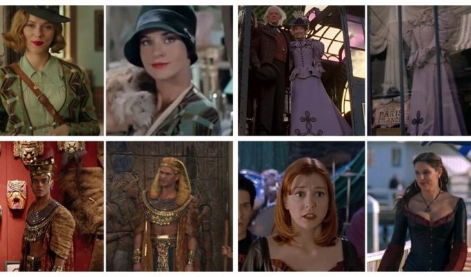25 outfits that were used in the filming of more than one film (26 photos)
