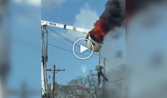 В США электрик чуть не сгорел во время ремонтных работ