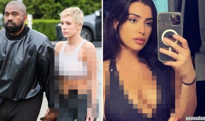 Bianca Censori ran away from Kanye West after he gave her a list of permitted foods and clothes (5 photos)