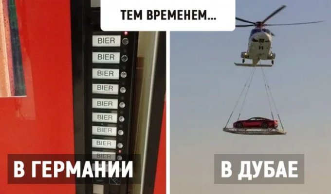 19 снимков  из серии «тем временем в…», которые высмеивают стереотипы  о разных городах и странах (20 фото)