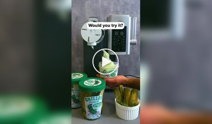 В США делают мороженое со вкусом соленых огурцов