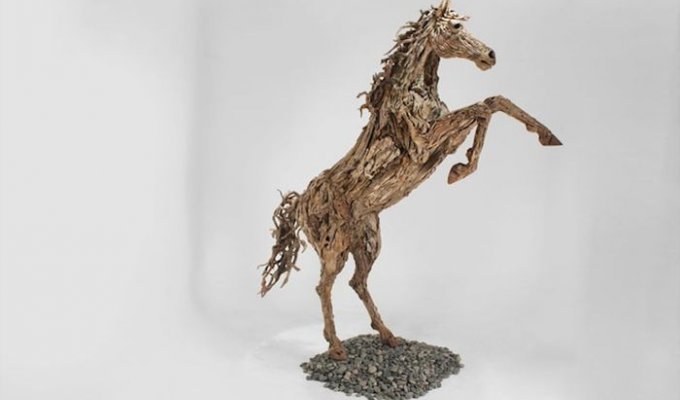 Животные из дерева и металла от скульптора Джеймса Дорана-Уэбба (8 фото)