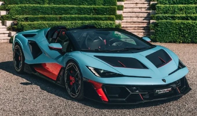 Lamborghini представила гібридний Fenomeno Roadster - найпотужніший відкритий суперкар марки (4 фото)