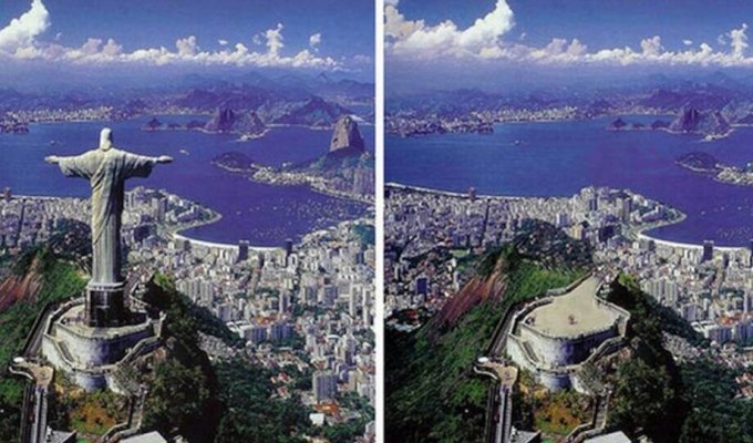What famous places would look like without their sights (15 photos)