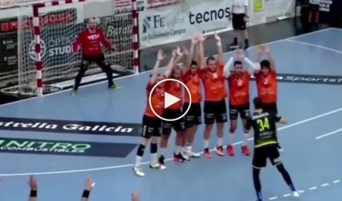 A great trick in volleyball