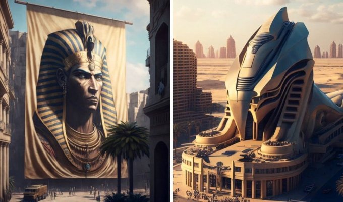 What Ancient Egypt might have looked like if it existed today (16 photos)