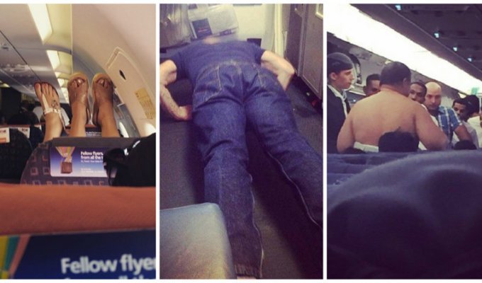 Самые отвратительные пассажиры, которые способны испортить весь полёт (28 фото)