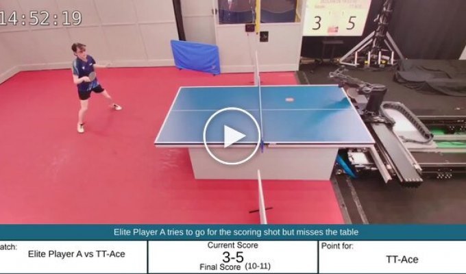 Робот, який грає в настільний теніс як професіонал