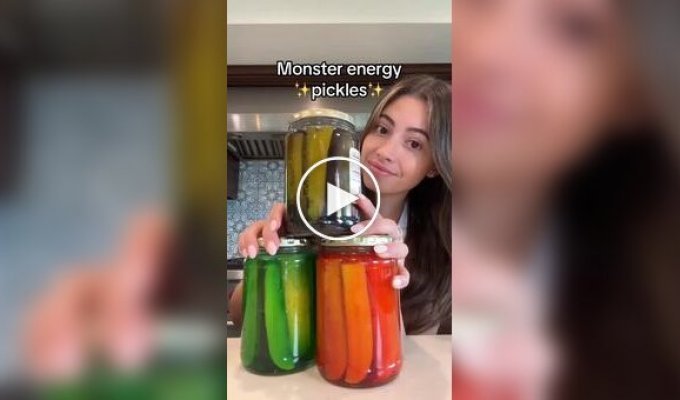 Маринованные огурцы с энергетиком