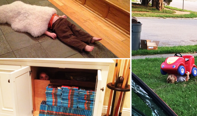 Masters of disguise: children who play hide and seek like gods (71 photos)