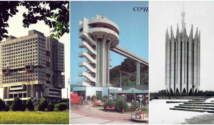 Оригинальные постройки советской архитектуры (33 фото)