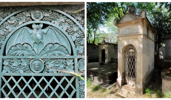 Bats and vampire legends of the Pere Lachaise cemetery (11 photos)