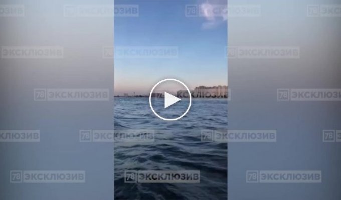 Лихач пролетел на вертолете под опорой ЗСД в Санкт-Петербурге