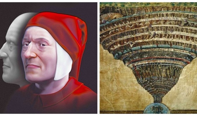 Designers reconstructed Dante's face based on his skull (7 photos)