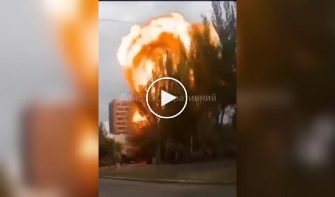 Попали четко в Донецке