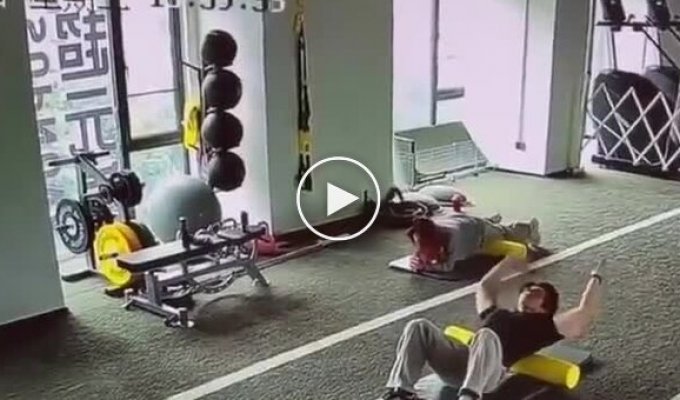 A man slept for almost 7 hours in the gym