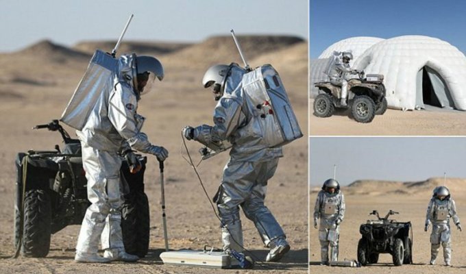 В пустыне на Среднем Востоке идёт эксперимент по симуляции жизни на Марсе (15 фото)