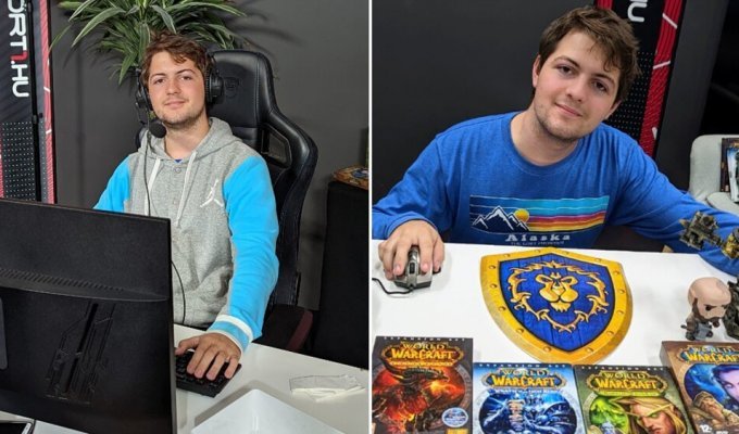 A gamer set a world record by playing a famous online game for several days (3 photos)