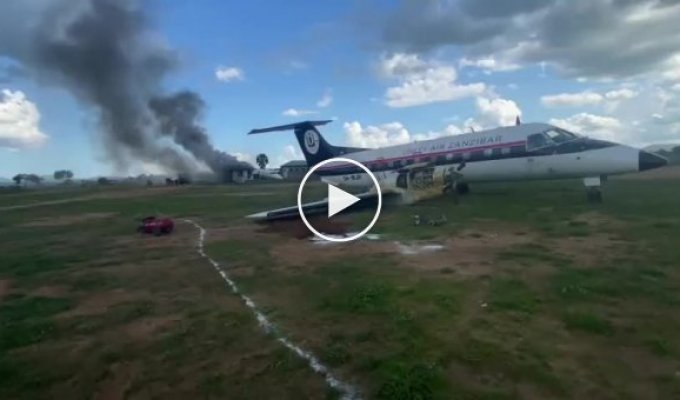 At one of the airports in Tanzania, two planes broke down at once