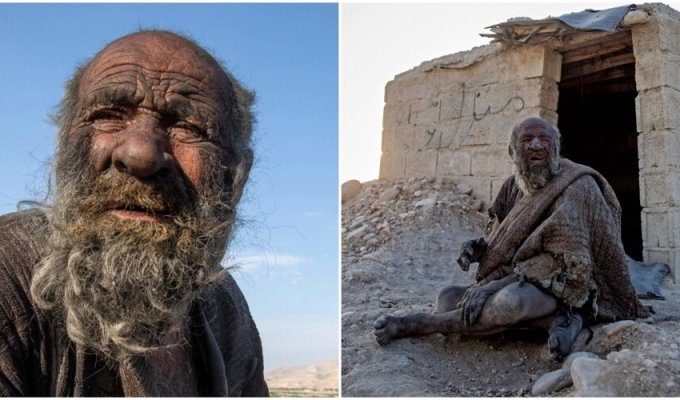 Amu Haji: the story of an Iranian who did not wash for 67 years (10 photos + 1 video)