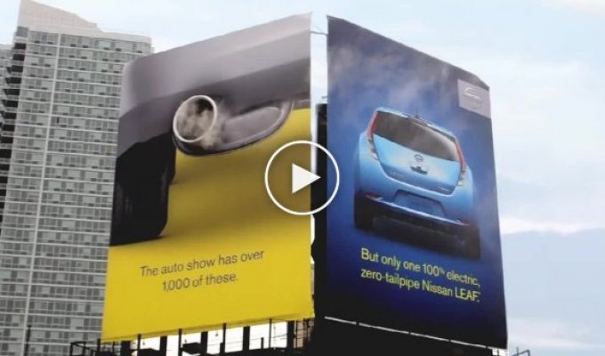 Креативная реклама нового Nissan Leaf