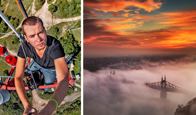 Рискуя собственной жизнью, мужчина делает потрясающие фотографии Будапешта (32 фото)