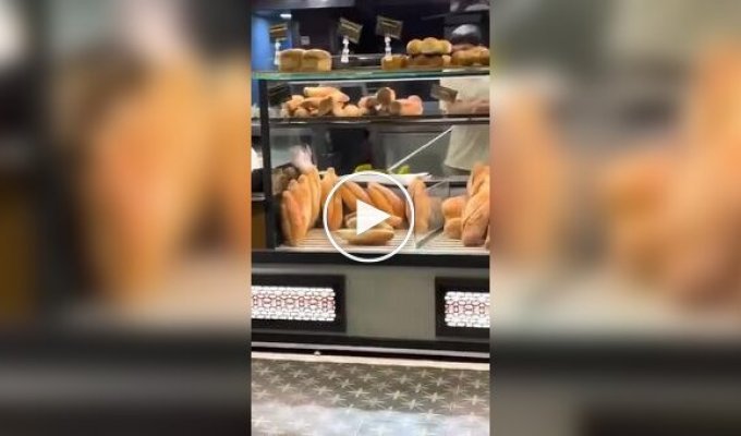 Крыса устроила хаос в парижской булочной