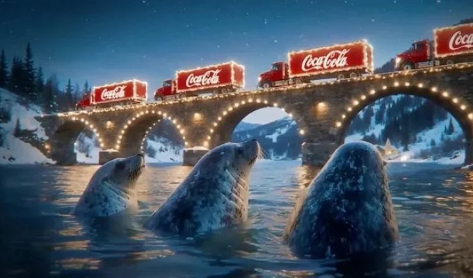 Новая новогодняя реклама Coca-Cola (1 фото + 2 видео)