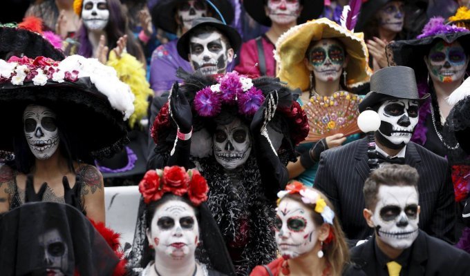 День Мертвых - традиционный праздник латиноамериканцев (37 фото)
