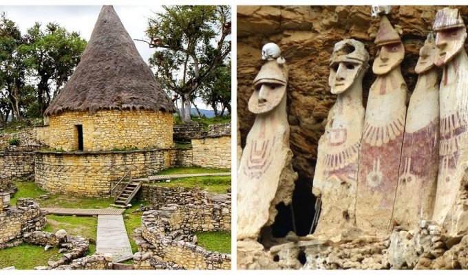 Sky fortress Kuelap and rock mummies of the mysterious Chachapoyas (13 photos + 1 video)