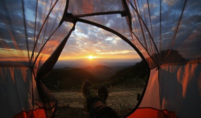 Новый тренд дикого туризма – палатки с прозрачными стенками (13 фото)