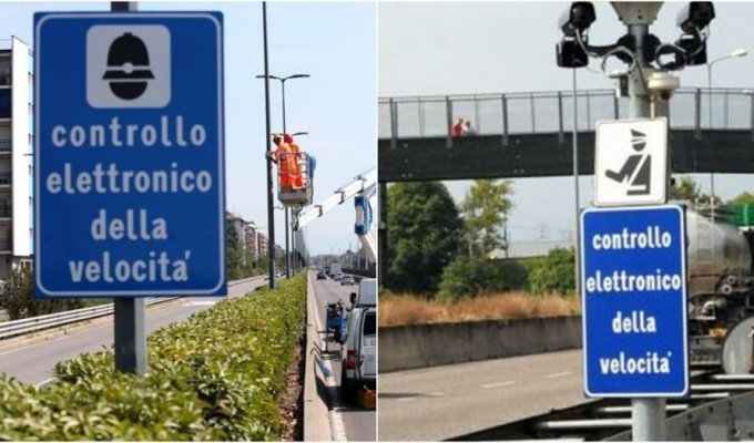 In Italy they decided to stop sending photos with traffic violations (3 photos)