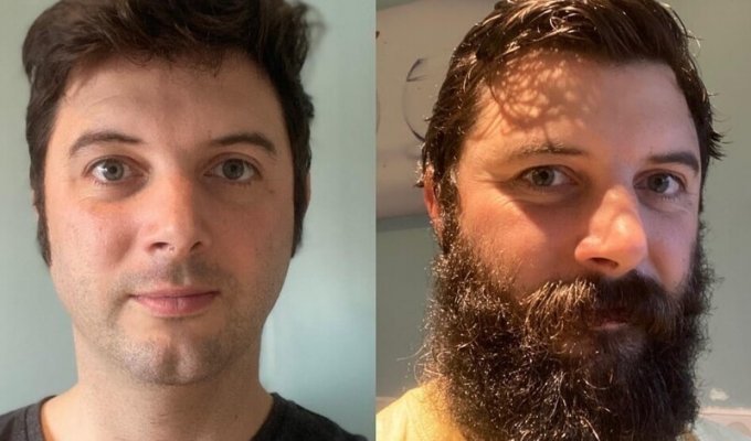 Illustrative examples of the fact that a beard changes men even more abruptly than women's makeup (15 photos)