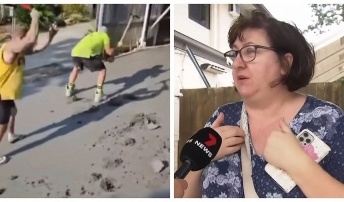 The builders took revenge on the customer who did not want to pay (7 photos + 1 video)