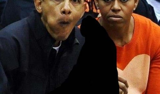 Реакция Обамы на... (1 фото)