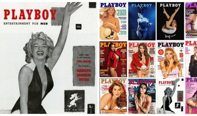 70 years ago the first issue of Playboy magazine was published (11 photos)