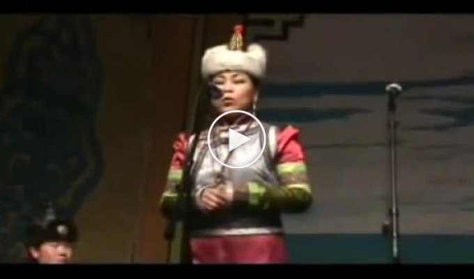 Горловое пение Монголськой певицы
