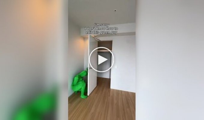 Риелтор не разобралась, как убрать зеленого человека из видео и прославилась в сети