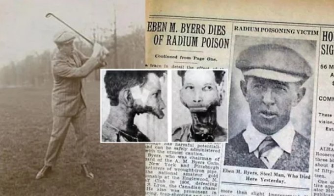 The tragic story of Eben Byers, who was treated with radium (7 photos)