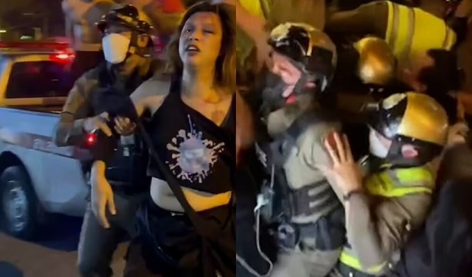 300 spa trannies: Filipino and Thai ladyboys clashed in a massive fight without dividing the territory in Bangkok (3 photos + 1 video)