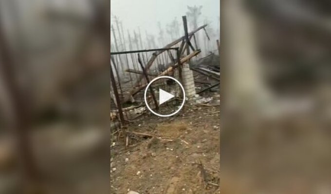 Фрагментами видео из села Крынки на Левобережье Херсонщины