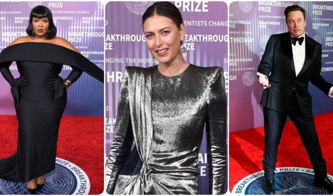 “Sharapova as an alien, Musk in old shoes”: what the stars wore to the Breakthrough Award (14 photos)