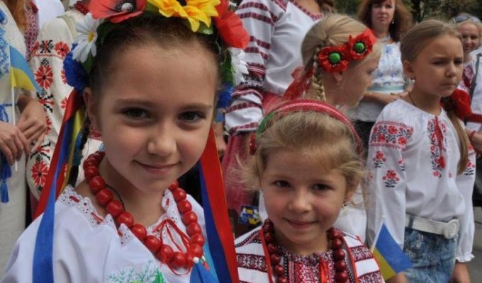 Как полтавчане праздновали 25-летие Украины