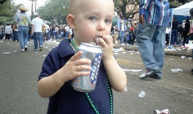 Дети тоже любят пиво (14 фотографий)