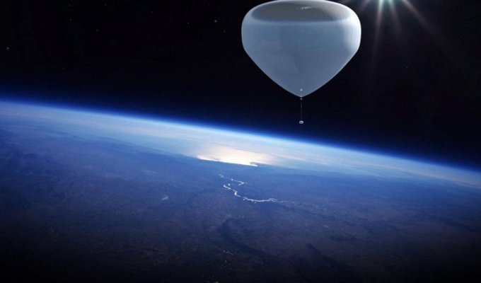 Воздушный шар для полетов в космос (10 фото)