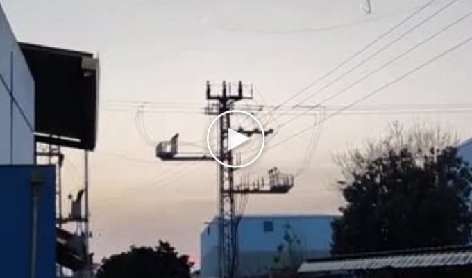 The work of the Iron Dome in Israel, the city of Sderot, May 10